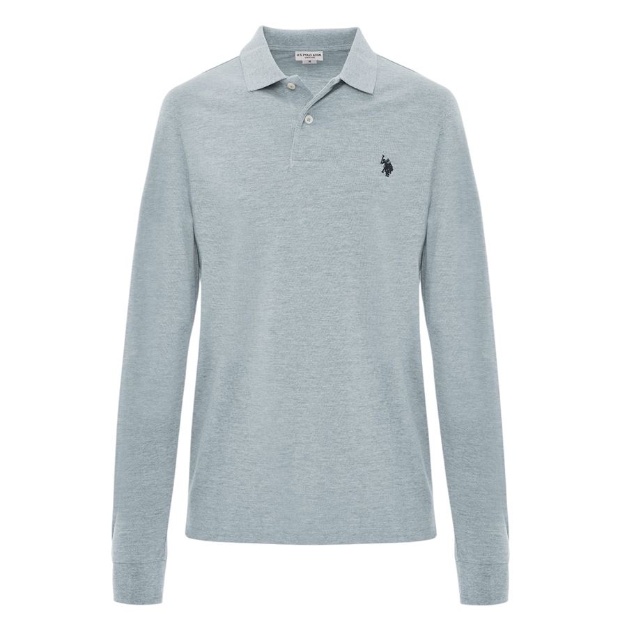 Must Polo da uomo a maniche lunghe cotone piquet U.S. Polo Assn | US40177006188